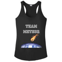 Team Meteor Crashing Into Planet Ladies PosiCharge Competitor Racerback Tank
