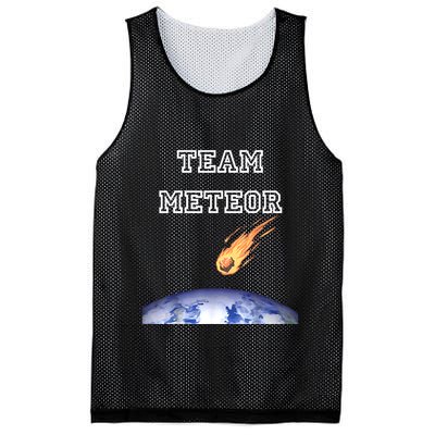 Team Meteor Crashing Into Planet Mesh Reversible Basketball Jersey Tank