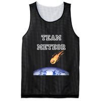 Team Meteor Crashing Into Planet Mesh Reversible Basketball Jersey Tank