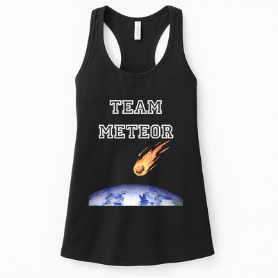 Team Meteor Crashing Into Planet Womens Tank Top