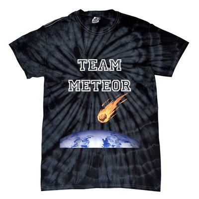 Team Meteor Crashing Into Planet Tie-Dye T-Shirt