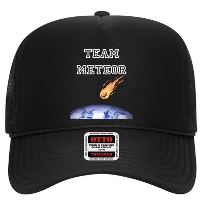 Team Meteor Crashing Into Planet Trucker Hat