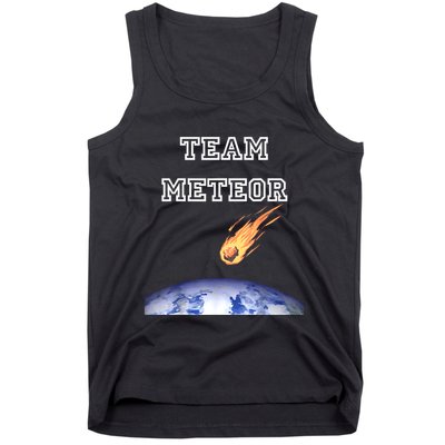 Team Meteor Crashing Into Planet Tank Top