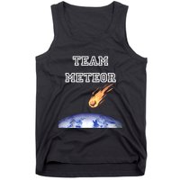 Team Meteor Crashing Into Planet Tank Top