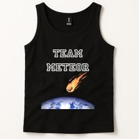 Team Meteor Crashing Into Planet Tank Top