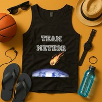 Team Meteor Crashing Into Planet Tank Top