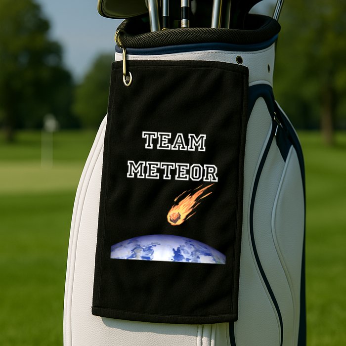 Team Meteor Crashing Into Planet Golf Towel