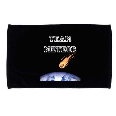 Team Meteor Crashing Into Planet Microfiber Hand Towel
