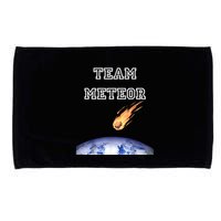 Team Meteor Crashing Into Planet Microfiber Hand Towel