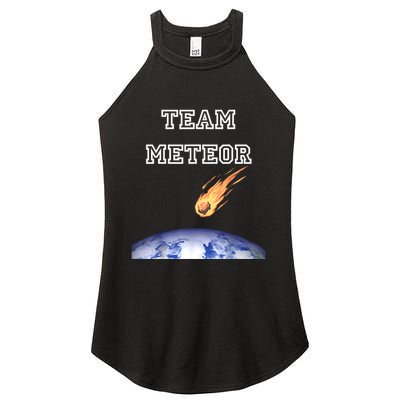 Team Meteor Crashing Into Planet Women's Perfect Tri Rocker Tank