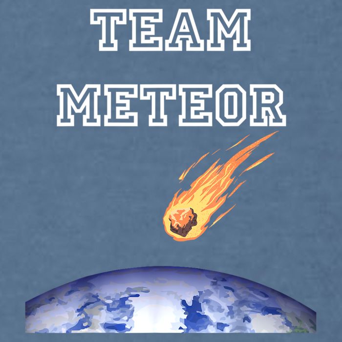 Team Meteor Crashing Into Planet Garment-Dyed Sweatshirt