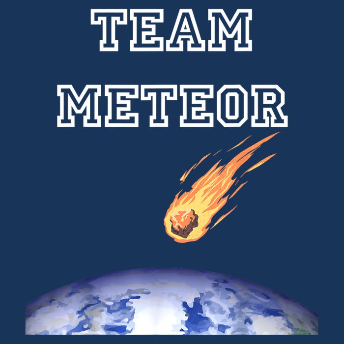Team Meteor Crashing Into Planet Infant Baby Jersey Bodysuit