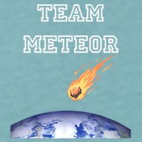 Team Meteor Crashing Into Planet Sueded Cloud Jersey T-Shirt