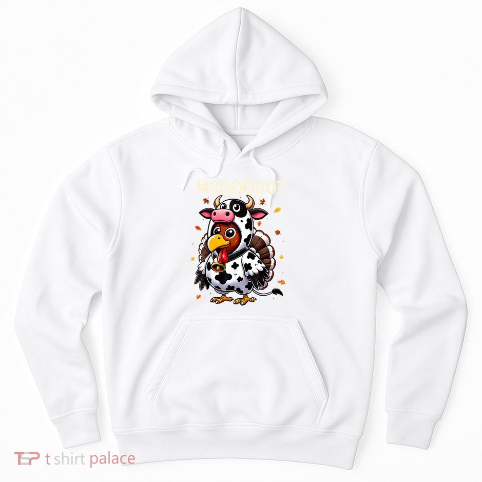 Turkey Moo Cow Thanksgiving Shirts Hoodie