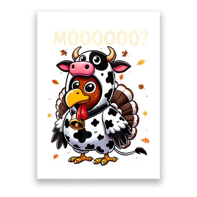 Turkey Moo Cow Thanksgiving Shirts Poster