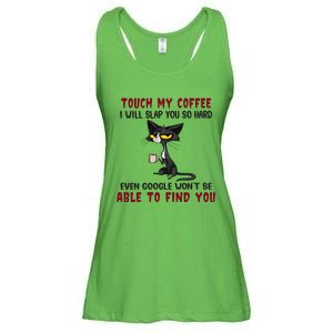 Touch My Coffee I Will Slap You So Hard Grumpy Cat Ladies Essential Flowy Tank