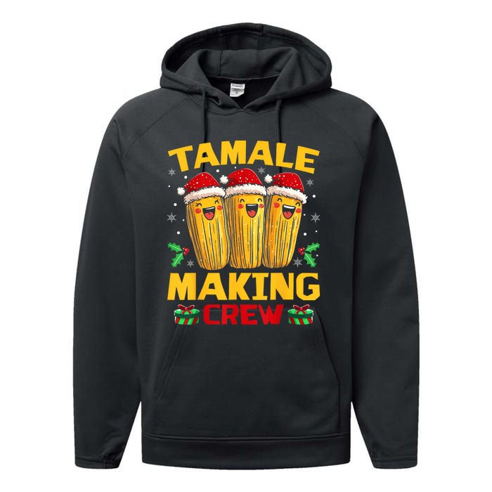 Tamale Making Crew Tamale Season Funny Mexican Christmas Performance Fleece Hoodie