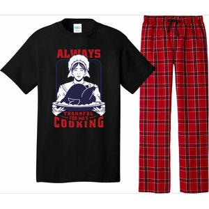 Thankful Mom Cooking Food Meaningful Gift Pajama Set