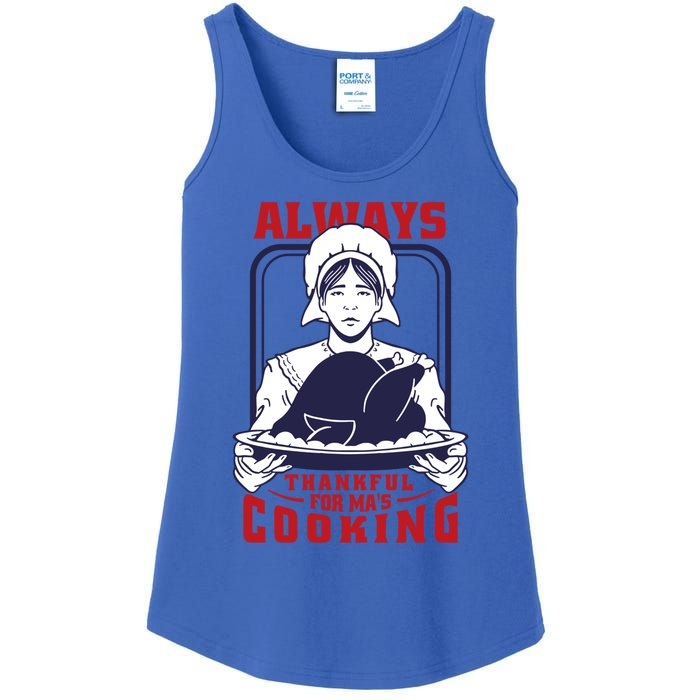 Thankful Mom Cooking Food Meaningful Gift Ladies Essential Tank