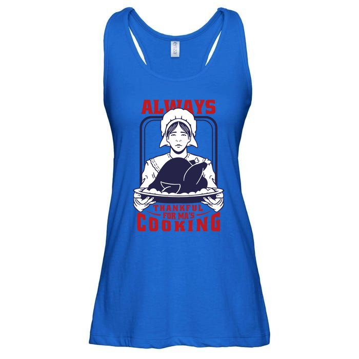 Thankful Mom Cooking Food Meaningful Gift Ladies Essential Flowy Tank