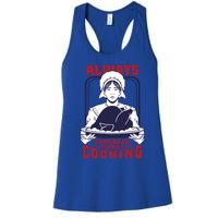 Thankful Mom Cooking Food Meaningful Gift Women's Racerback Tank