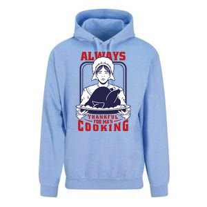 Thankful Mom Cooking Food Meaningful Gift Unisex Surf Hoodie