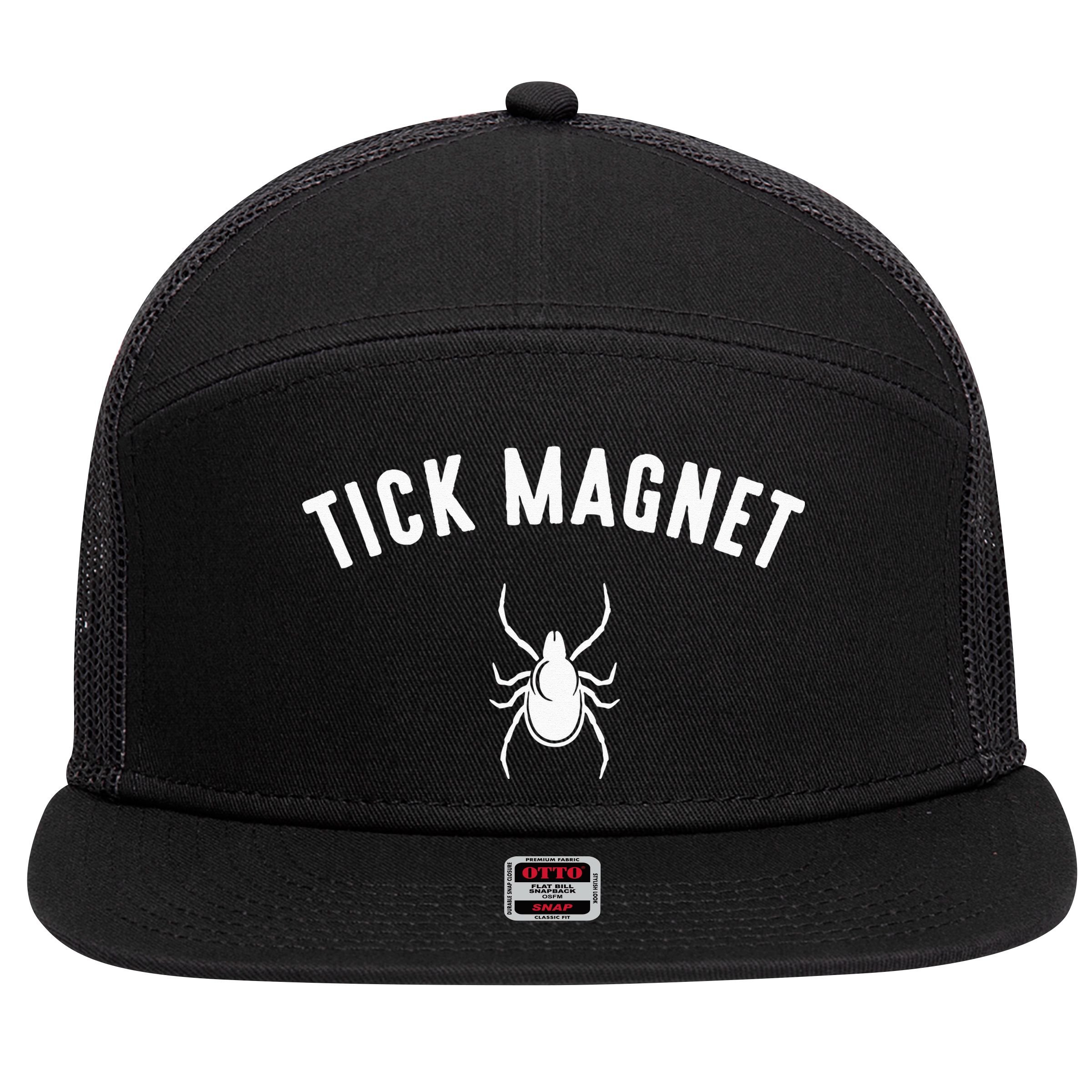 tick magnet Camping Tick Magnet 7 Panel Mesh Trucker Snapback Hat