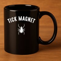 tick magnet Camping Tick Magnet 11oz C Handle Ceramic Mug