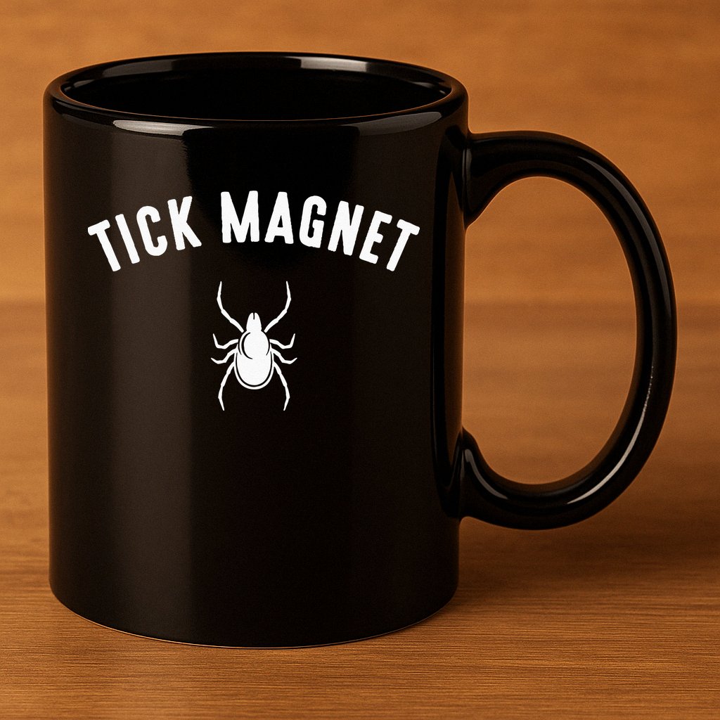tick magnet Camping Tick Magnet 11oz C Handle Ceramic Mug