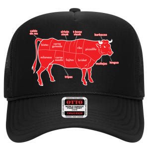 Tex Mex Cow High Crown Mesh Back Trucker Hat