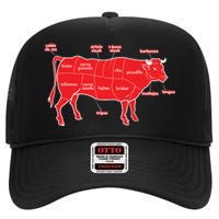 Tex Mex Cow High Crown Mesh Back Trucker Hat