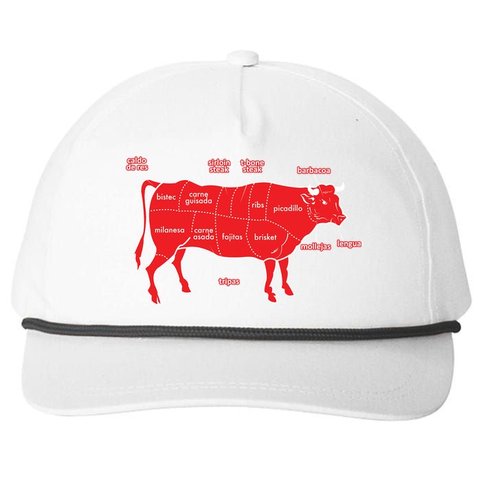 Tex Mex Cow Snapback Five-Panel Rope Hat