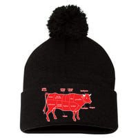 Tex Mex Cow Pom Pom 12in Knit Beanie