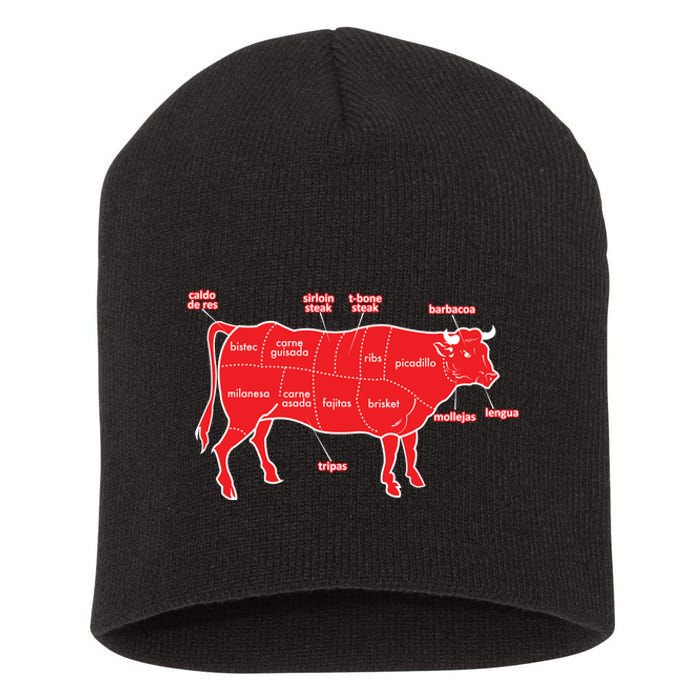 Tex Mex Cow Short Acrylic Beanie