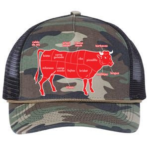 Tex Mex Cow Retro Rope Trucker Hat Cap