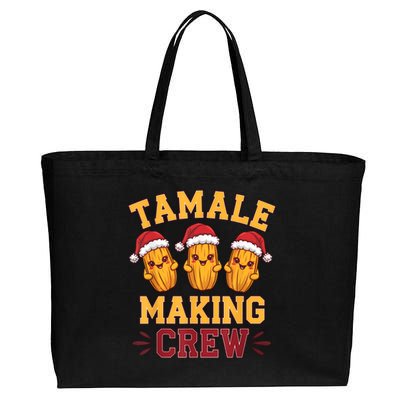 Tamale Making Crew Tamale Season Funny Mexican Christmas Cotton Canvas Jumbo Tote