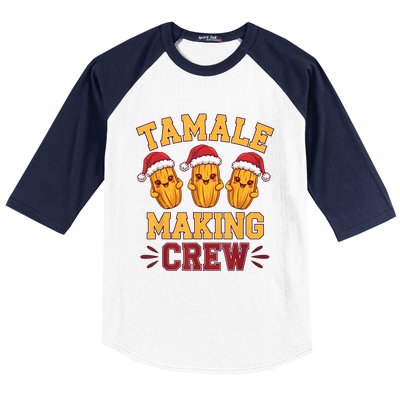 Tamale Making Crew Tamale Season Funny Mexican Christmas Baseball Sleeve Shirt