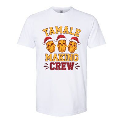 Tamale Making Crew Tamale Season Funny Mexican Christmas Softstyle CVC T-Shirt