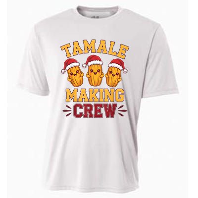 Tamale Making Crew Tamale Season Funny Mexican Christmas Cooling Performance Crew T-Shirt