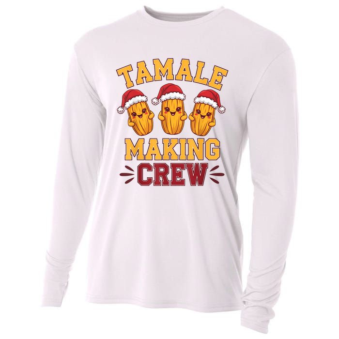 Tamale Making Crew Tamale Season Funny Mexican Christmas Cooling Performance Long Sleeve Crew