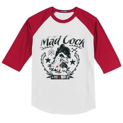 The Mad Cock Pot & Beer Kids Colorblock Raglan Jersey