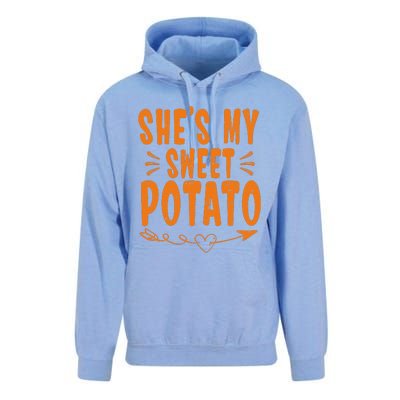 Thanksgiving Matching Couple SheS My Sweet Potato I Yam Gift Unisex Surf Hoodie