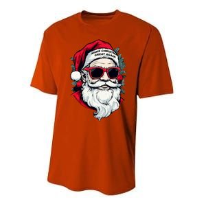 Trump Make Christmas Great Again Cool Santa Gift Performance Sprint T-Shirt