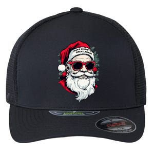 Trump Make Christmas Great Again Cool Santa Gift Flexfit Unipanel Trucker Cap