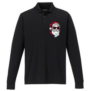 Trump Make Christmas Great Again Cool Santa Gift Performance Long Sleeve Polo