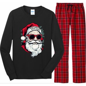 Trump Make Christmas Great Again Cool Santa Gift Long Sleeve Pajama Set