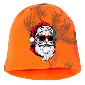 Trump Make Christmas Great Again Cool Santa Gift Kati - Camo Knit Beanie