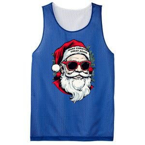 Trump Make Christmas Great Again Cool Santa Gift Mesh Reversible Basketball Jersey Tank