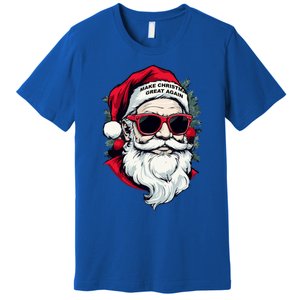 Trump Make Christmas Great Again Cool Santa Gift Premium T-Shirt