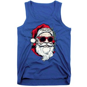 Trump Make Christmas Great Again Cool Santa Gift Tank Top